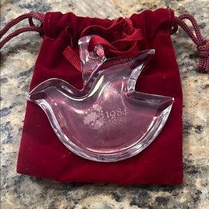 Vintage 1984 Orrefors Christmas ornament